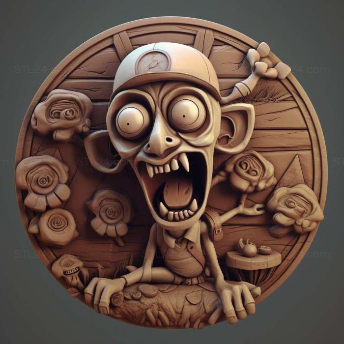 Games (Zombie Catchers 2, GAMES_31070) 3D models for cnc